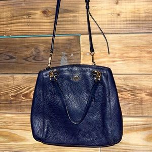 Navy Coach Handbag